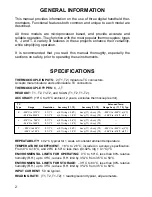 Предварительный просмотр 4 страницы Omega Engineering HH-21 User Manual