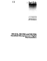 Предварительный просмотр 1 страницы Omega Engineering HH-21A User Manual