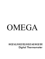 Предварительный просмотр 1 страницы Omega Engineering HH501AR User Manual