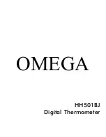 Omega Engineering HH501BJ Manual предпросмотр