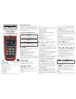 Omega Engineering HH801A Operating Instructions предпросмотр