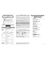 Предварительный просмотр 2 страницы Omega Engineering HH801B Operating Instructions