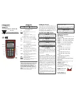 Omega Engineering HH806AW Instruction Sheet предпросмотр