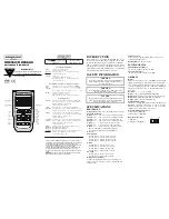 Предварительный просмотр 1 страницы Omega Engineering HH806U Instruction Sheet