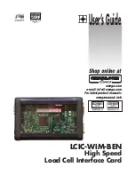 Omega Engineering High Speed Load Cell Interface Card... User Manual preview