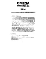 Предварительный просмотр 3 страницы Omega Engineering HX94 User Manual