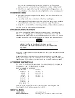 Предварительный просмотр 2 страницы Omega Engineering J DIALTEMPTM M0102 Instruction Sheet