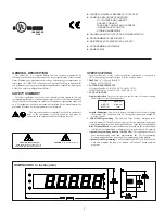 Предварительный просмотр 3 страницы Omega Engineering LDP63100 User Manual