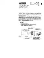 Предварительный просмотр 1 страницы Omega Engineering LV-1201 Manual