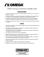 Preview for 6 page of Omega Engineering LVR300 Series User Manual