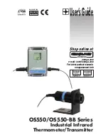 Предварительный просмотр 1 страницы Omega Engineering OS550 Series User Manual