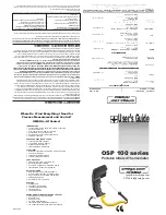 Предварительный просмотр 1 страницы Omega Engineering OSP 100 series User Manual