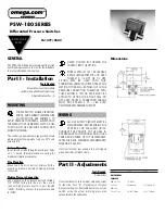 Omega Engineering PSW-180 Series Instruction Sheet preview