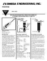 Omega Engineering PSW495B Installation Instructions preview