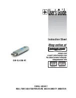 Предварительный просмотр 1 страницы Omega Engineering Real Time USB Temperature and Humidity Monitor OM-EL-USB-RT Instruction Sheet