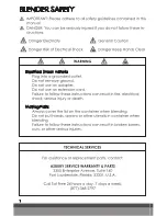 Preview for 2 page of Omega Juicers B2100 Instruction Manual