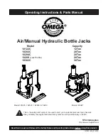 Preview for 1 page of Omega Lift Equipment 18122C Operating Instructions & Parts Manual