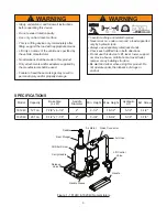 Preview for 3 page of Omega Lift Equipment 18124C Operating Instructions & Parts Manual