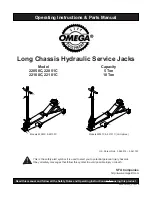 Omega Lift Equipment 22050C Operating Instructions Manual preview