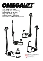 Preview for 1 page of Omega Lift Equipment 23152 Original Instruction