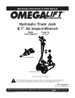 Preview for 1 page of Omega Lift Equipment 23221CIMPACT Operating Instructions & Parts Manual