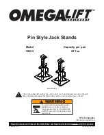 Preview for 1 page of Omega Lift Equipment 32225 Owner'S Manual