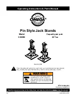 Предварительный просмотр 1 страницы Omega Lift Equipment 32225B Operating Instructions & Parts Manual