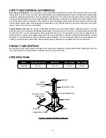 Предварительный просмотр 2 страницы Omega Lift Equipment 32225B Operating Instructions & Parts Manual