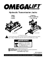 Preview for 1 page of Omega Lift Equipment 41100C Manual