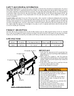 Preview for 2 page of Omega Lift Equipment 90153 Operating Instructions & Parts Manual