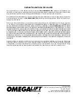 Preview for 13 page of Omega Lift Equipment MagicLift GQ035 Quick Start Manual