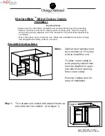 Omega National Products KitchenMate Blind Corner Caddy Assembly Instructions preview