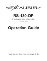 Omega Research & Development Excalibur RS-130-DP Operation Manual preview