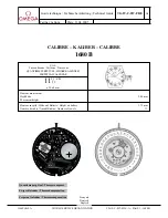 Omega 1680 B CALIBRE Technical Manual предпросмотр