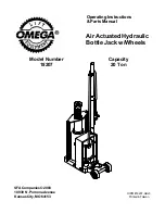 Preview for 1 page of Omega 18207 Operating Instructions & Parts Manual