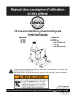 Предварительный просмотр 9 страницы Omega 18502 Operating Instructions & Parts Manual