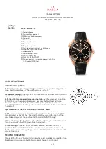 Preview for 1 page of Omega 232.63.44.22.01.001 Manual