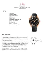 Preview for 1 page of Omega 232.63.46.21.01.001 Manual