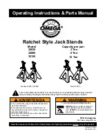 Preview for 1 page of Omega 32035 Operating Instructions & Parts Manual
