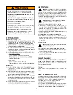 Preview for 3 page of Omega 32035 Operating Instructions & Parts Manual
