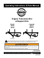 Omega 44700 Operating Instructions & Parts Manual предпросмотр