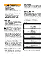 Предварительный просмотр 5 страницы Omega 44700 Operating Instructions & Parts Manual