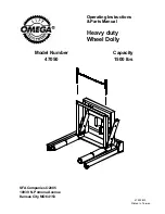 Preview for 1 page of Omega 47050 Operating Instructions & Parts Manual