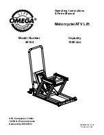 Preview for 1 page of Omega 49154 Operating Instructions & Parts Manual