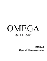 Предварительный просмотр 1 страницы Omega 502 Owner'S Manual