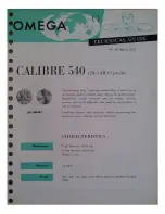 Preview for 1 page of Omega 540 Technical Manual