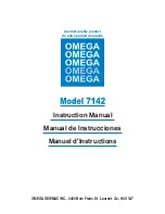 Omega 7142 Instruction Manual preview