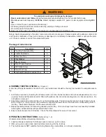Предварительный просмотр 3 страницы Omega 92450 Operating Instructions & Parts Manual