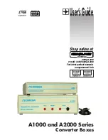 Preview for 1 page of Omega A1000 Series User Manual