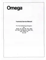 Preview for 1 page of Omega A2 Technical & Service Manual